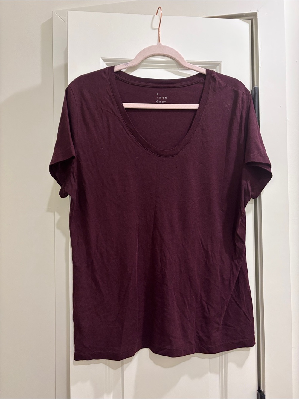 a new day Women's Scoop Neck Tee - Plum